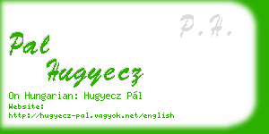 pal hugyecz business card